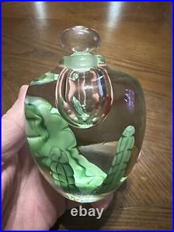 Vintage Orient And Flume Art Glass Perfume Bottle Goldfish