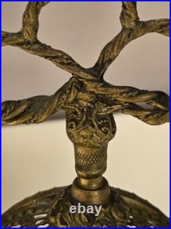 Vintage Ormolu Filigree Perfume / Scent Bottle Matson Style Double Glass