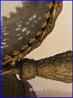 Vintage Ormolu Filigree Perfume / Scent Bottle Matson Style Double Glass