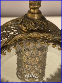 Vintage Ormolu Filigree Perfume / Scent Bottle Matson Style Double Glass