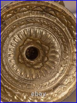 Vintage Ormolu Filigree Perfume / Scent Bottle Matson Style Double Glass