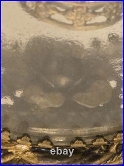 Vintage Ormolu Filigree Perfume / Scent Bottle Matson Style Double Glass