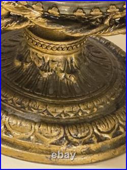 Vintage Ormolu Filigree Perfume / Scent Bottle Matson Style Double Glass