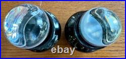 Vintage P. V. Portieux Vallerysthal French Black Glass Perfume Bottles