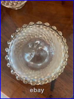 Vintage Pair Duncan Miller Hobnail Amber Glass Perfume Bottles 1930's Vintage Pair Duncan Miller Hobnail Amber Glass Perfume Bottles 1930's
