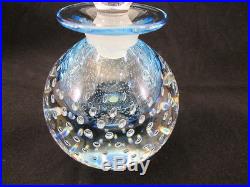 Vintage Pairpoint Heritage Controlled Bubble Glass Perfume Bottle with Stopper