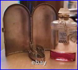 Vintage Paris COTY Perfume in Original Metal Case original fragrance in bottle