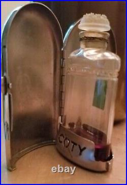 Vintage Paris COTY Perfume in Original Metal Case original fragrance in bottle