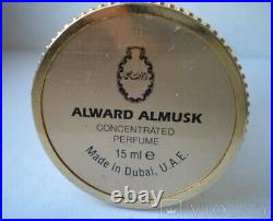 Vintage Perfume Bottle Al ward al Musk Dubai UAE Oriental Fragrance Sandalwood