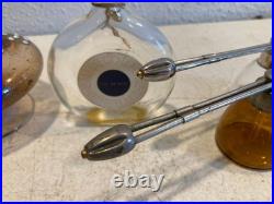 Vintage Perfume Bottle Atomizer Lot Art Glass Crystal Vanity Decor Collectible