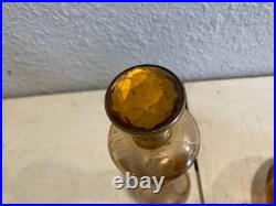 Vintage Perfume Bottle Atomizer Lot Art Glass Crystal Vanity Decor Collectible