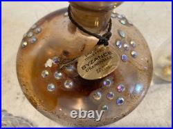 Vintage Perfume Bottle Atomizer Lot Art Glass Crystal Vanity Decor Collectible