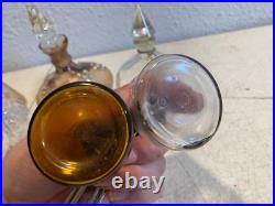 Vintage Perfume Bottle Atomizer Lot Art Glass Crystal Vanity Decor Collectible