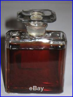 Vintage Perfume Bottle Chanel No 5 Bottle 1 OZ Post 1951 Open 3/4+ Full 3