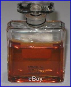 Vintage Perfume Bottle Chanel No 5 Bottle 1 OZ Pre 1970 Open 2/3 Full 3