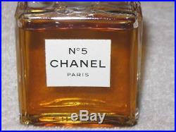 Vintage Perfume Bottle Chanel No 5 Bottle/Boxes 1 OZ Post 1970 Sealed 3/4+ Full