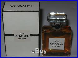 Vintage Perfume Bottle Chanel No 5 Bottle/Boxes Sealed 1/2 OZ Full