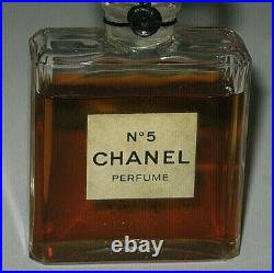 Vintage Perfume Bottle Chanel No 5 Bottle Late 1970s/80s 1 OZ Unused Full