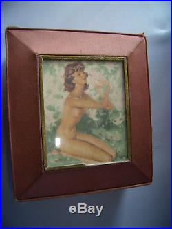 Vintage Perfume Bottle Feerie By Rigaud In Presentation Box Nude Lady