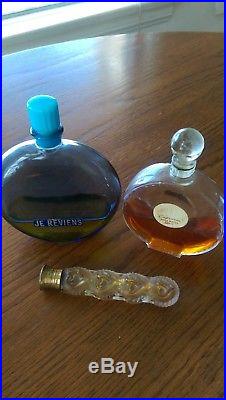 Vintage Perfume Bottle Lot Lalique 4 Hearts Lay Down Capricci Worth