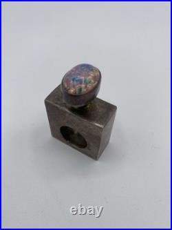 Vintage Perfume Bottle Made In Mexico With Classic Decorative Top, Empty Bottle