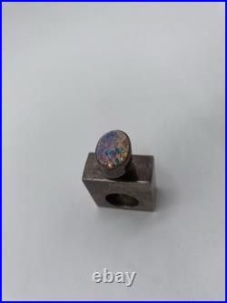 Vintage Perfume Bottle Made In Mexico With Classic Decorative Top, Empty Bottle