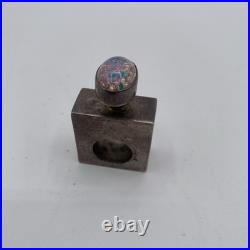 Vintage Perfume Bottle Made In Mexico With Classic Decorative Top, Empty Bottle