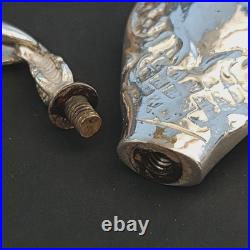 Vintage Perfume Bottle Pendant Silver Vintage Poison Oil Bottle Screw Relief 925