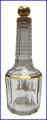 Vintage Perfume Bottle by Houbigant France Circa 1920's Baccarat Fine Glass