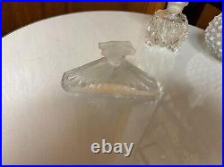 Vintage Perfume Bottles Crystal/glass Set Of 5