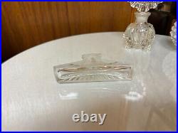 Vintage Perfume Bottles Crystal/glass Set Of 5