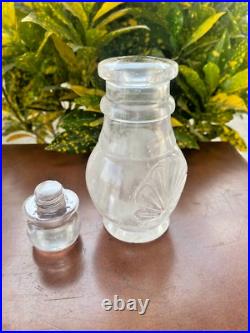 Vintage Perfume Bottles Hand Carved Clear Quartz Crystal Perfume Bottle