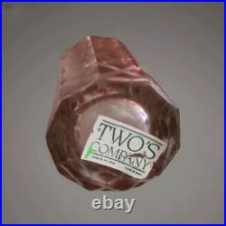 Vintage Perfume Bottles with Glass Stopper Cranberry Crystal Cut Glass. 1 Set 2