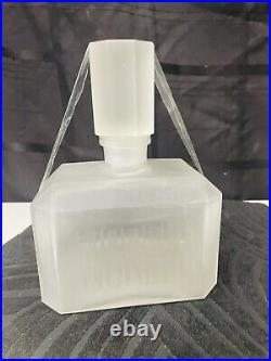 Vintage Perfume Factice Norell Frosted Dummy Glass Bottle 1968 American Made