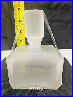 Vintage Perfume Factice Norell Frosted Dummy Glass Bottle 1968 American Made