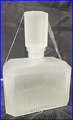 Vintage Perfume Factice Norell Frosted Dummy Glass Bottle 1968 American Made