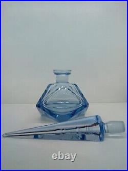 Vintage Perfume Glass Pagoda Bottle