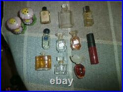 Vintage Perfumes Bottles FIlled/Empty Crystal 925 Sterling mix lot 27 pieces + c