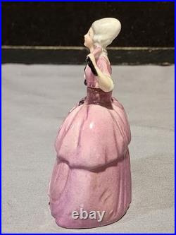 Vintage Porcelain Germany FANCY VICTORIAN LADY Scent Bottle 4 3/4