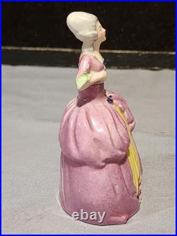Vintage Porcelain Germany FANCY VICTORIAN LADY Scent Bottle 4 3/4