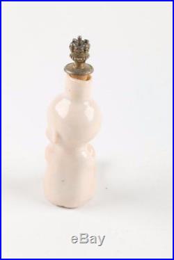 Vintage Porcelain Perfume Bottle Baby Princess Crown Top Germany
