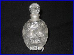 Vintage R LALIQUE France perfume bottle and stopper OLD perfume bottle 1930s