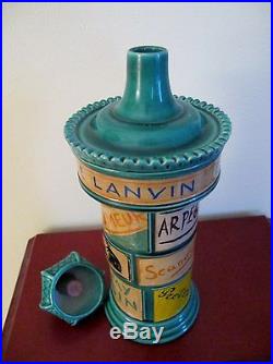 Vintage RARE LANVIN PARFUM PERFUME Figural Labels display bottle FRANCE 1949