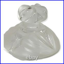 Vintage RARE Lalique Perfume Bottle Frosted Art Glass Samoa Style 3 READ