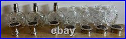 Vintage Ralph Lauren Safari Empty Crystal Glass Perfume Bottles Lot Of 16 Rare