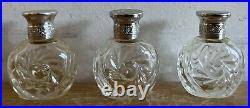 Vintage Ralph Lauren Safari Empty Crystal Glass Perfume Bottles Lot Of 16 Rare