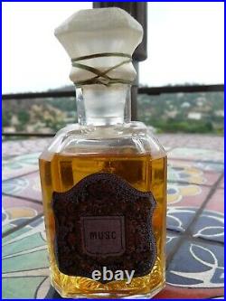 Vintage Rare 1918 Guerlain Perfume Bottle, Depose, Musc, sealed