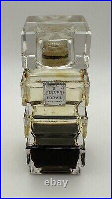 Vintage Rare 5 Fleurs by Forvil Perfume Bottle Paris France 1926