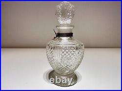 Vintage Rare Collectible Luxury Empty Glass Or Crystal Perfume Bottle Adam