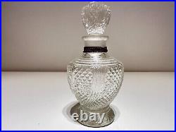 Vintage Rare Collectible Luxury Empty Glass Or Crystal Perfume Bottle Adam